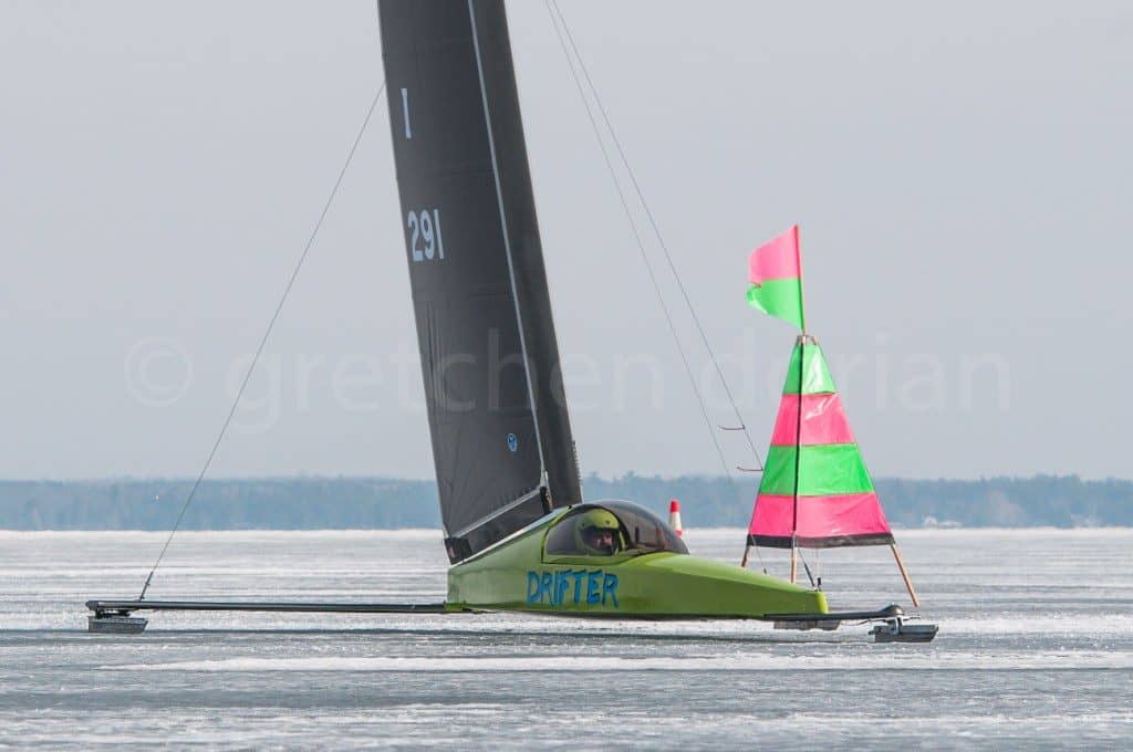 Copyright Gretchen Dorian C Skeeter Iceboat Drifter