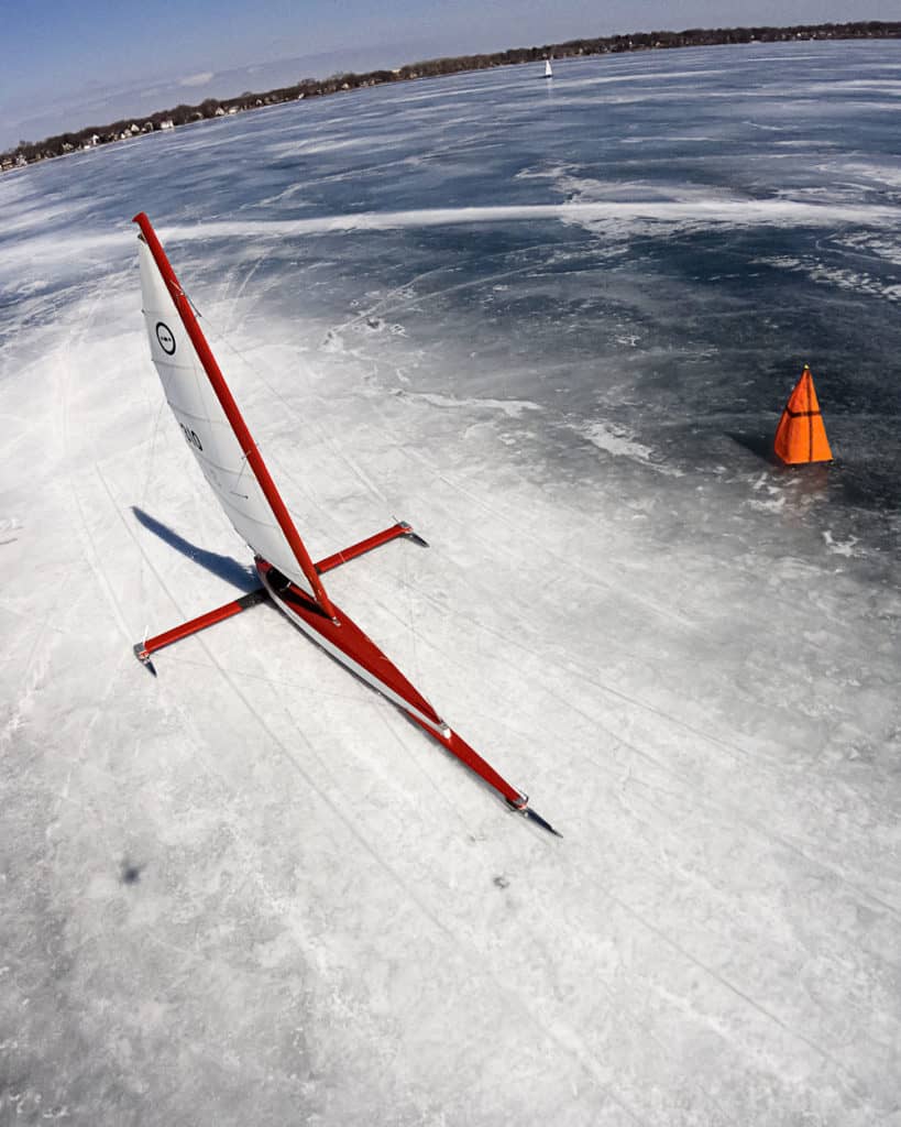 Red Iceboat Rounding